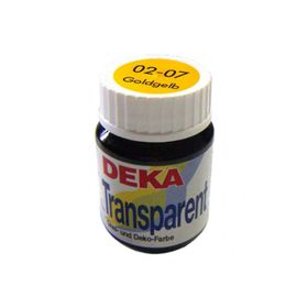 Deka Transparent 25 ml Gold Gelb 07 Cam Boyası