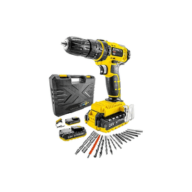 Deko ECD-DKT-1069 24 W Çift Akülü Şarjlı Vidalama Darbeli Matkap Çantalı Set + 24 Parça Usta Seti