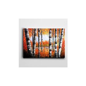 Dekolata Ağaçlar 70x100 cm Kanvas Tablo