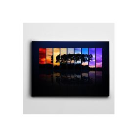 Dekolata Ağaçlar Manzara 20x30 cm Kanvas Tablo