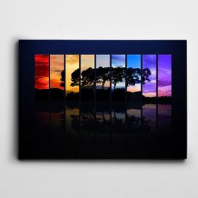 Dekolata Ağaçlar Manzara 30x40 cm Kanvas Tablo