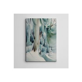 Dekolata Ağaçlar ve Kış Mini 60x85 cm Kanvas Tablo