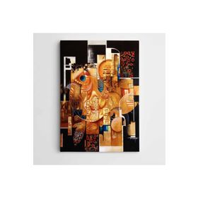Dekolata Altın Balık Modern Sanat 85x120 cm Kanvas Tablo