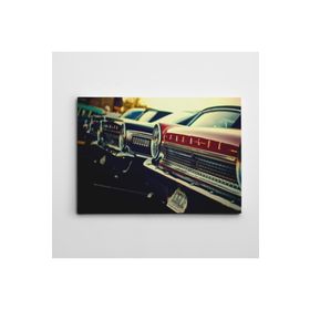 Dekolata Arabalar Retro 70x100 cm Kanvas Tablo