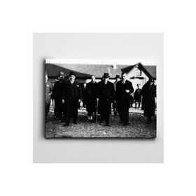 Dekolata Atatürk 1933 Adana'da 50x70 cm Kanvas Tablo