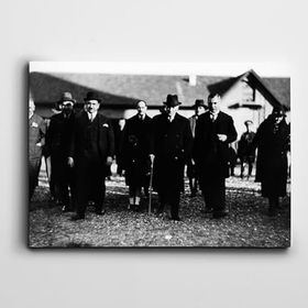 Dekolata Atatürk 1933 Adana'da 50x70 cm Kanvas Tablo