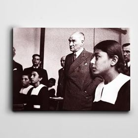 Dekolata Atatürk Adana Kız Enstitüsü 1933 60x85 cm Kanvas Tablo