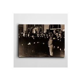 Dekolata Atatürk Ankara'da 1930 70x100 cm Kanvas Tablo