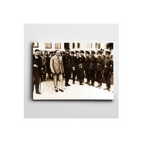 Dekolata Atatürk Askeri Karşılama 20x30 cm Kanvas Tablo
