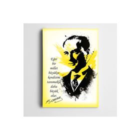 Dekolata Atatürk Bilinç 70x100 cm Kanvas Tablo