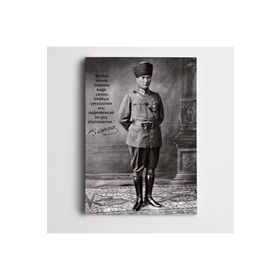 Dekolata Atatürk Birlik 35x50 cm Kanvas Tablo