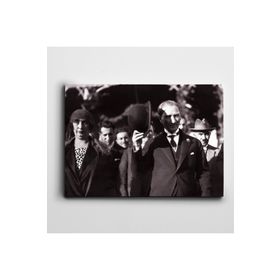 Dekolata Atatürk Bursa Gezisi 20x30 cm Kanvas Tablo