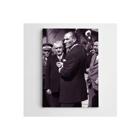 Dekolata Atatürk Eşrafla 140x200 cm Kanvas Tablo