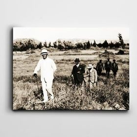 Dekolata Atatürk Gazi Orman Çiftliği 30x40 cm Kanvas Tablo