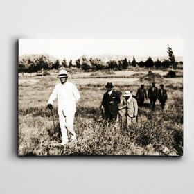 Dekolata Atatürk Gazi Orman Çiftliği 50x70 cm Kanvas Tablo