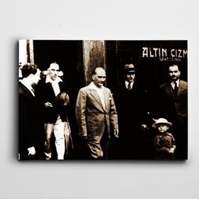 Dekolata Atatürk İstanbul 1934 30x40 cm Kanvas Tablo