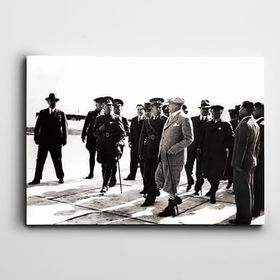 Dekolata Atatürk İzmir 1934 25x35 cm Kanvas Tablo