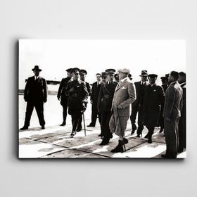 Dekolata Atatürk İzmir 1934 30x40 cm Kanvas Tablo