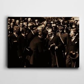Dekolata Atatürk İzmir'de 1928 20x30 cm Kanvas Tablo