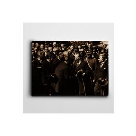 Dekolata Atatürk İzmir'de 1928 60x85 cm Kanvas Tablo