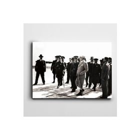 Dekolata Atatürk İzmir'de 1934 35x50 cm Kanvas Tablo