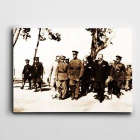 Dekolata Atatürk İzmir'de 1934 50x70 cm Kanvas Tablo