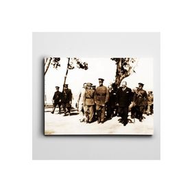 Dekolata Atatürk İzmir'de 1934 70x100 cm Kanvas Tablo