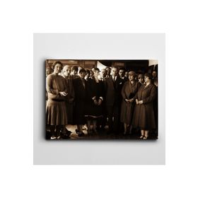 Dekolata Atatürk Karadeniz Vapurunda 1926 40x60 cm Kanvas Tablo