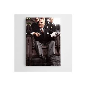 Dekolata Atatürk Koltukta 70x100 cm Kanvas Tablo