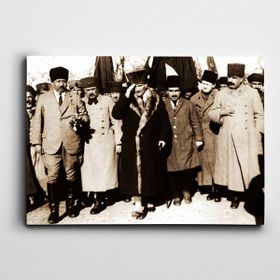 Dekolata Atatürk Manisa'da 1923 30x40 cm Kanvas Tablo