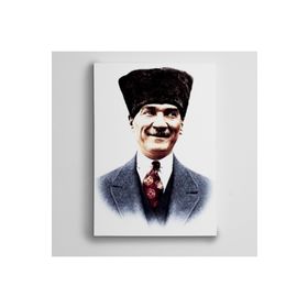 Dekolata Atatürk Mavi Ceketli 140x200 cm Kanvas Tablo