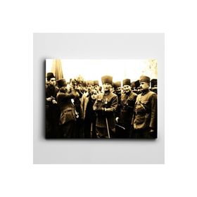 Dekolata Atatürk Mersin'de 1923 60x85 cm Kanvas Tablo