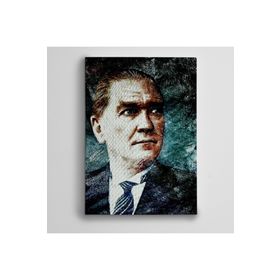 Dekolata Atatürk Portre 20x30 cm Kanvas Tablo