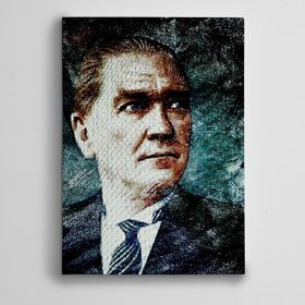 Dekolata Atatürk Portre 30x40 cm Kanvas Tablo