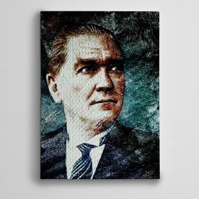 Dekolata Atatürk Portre 35x50 cm Kanvas Tablo
