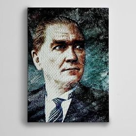 Dekolata Atatürk Portre 85x120 cm Kanvas Tablo