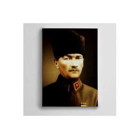 Dekolata Atatürk Şayap Kalpak 60x85 cm Kanvas Tablo