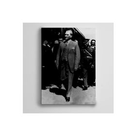 Dekolata Atatürk Siyah Beyaz 18 140x200 cm Kanvas Tablo