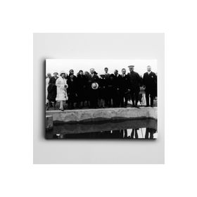 Dekolata Atatürk Siyah Beyaz 1926 60x85 cm Kanvas Tablo