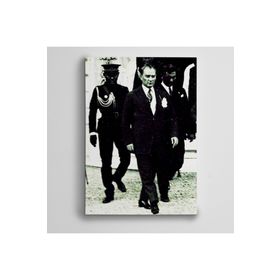 Dekolata Atatürk Siyah Beyaz 21 50x70 cm Kanvas Tablo