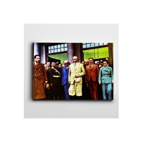 Dekolata Atatürk Tablosu Renkli Atatürk 30x40 cm Kanvas Tablo