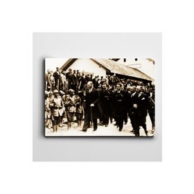 Dekolata Atatürk Tablosu Tuzla 1928 Atatürk 20x30 cm Kanvas Tablo