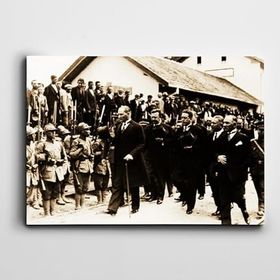 Dekolata Atatürk Tablosu Tuzla 1928 Atatürk 40x60 cm Kanvas Tablo