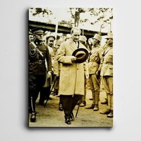 Dekolata Atatürk Tören ve Şapka 20x30 cm Kanvas Tablo