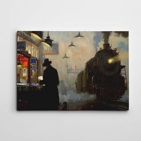 Dekolata Atatürk Tren Kanvas 30x40 cm Kanvas Tablo