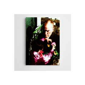 Dekolata Atatürk Ülkü Adatepe İle Renkli 85x120 cm Kanvas Tablo