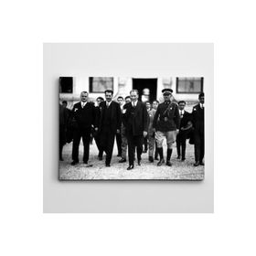 Dekolata Atatürk ve Askerler 60x85 cm Kanvas Tablo