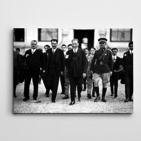 Dekolata Atatürk ve Askerler 70x100 cm Kanvas Tablo