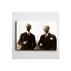 Dekolata Atatürk ve Irak Kralı Faysal 20x30 cm Kanvas Tablo