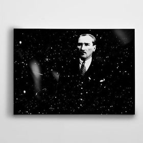 Dekolata Atatürk ve Kar 140x200 cm Kanvas Tablo
